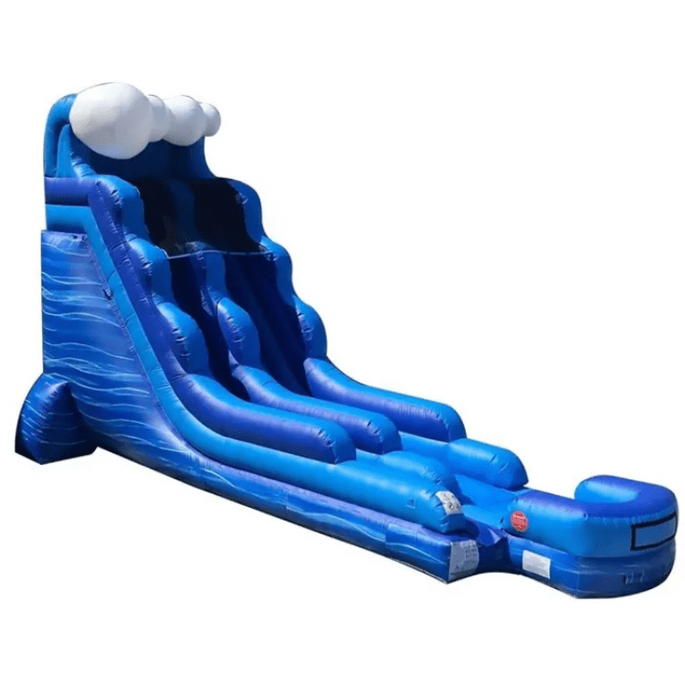 18' Blue Marble Wave Waterslide