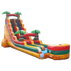 22' tropical fire marble waterslide